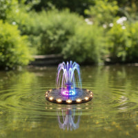 Solar Fountain Pump Illuminated for Courtyard, Homeowners