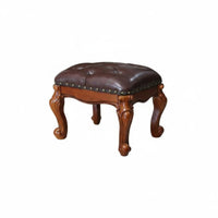 Multi-Purpose Upholstered Vanity Stool Multifunctional Ottoman Soft Padded Seat Indoor Furniture Tufted Cushion for Children, Homeowners, Students, Living Room, Entryway, Bedroom, Study