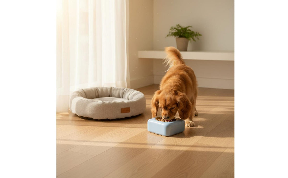 Ceramic Cat Bowl Anti-Slip Raised Cat Bowl Large Capacity Elevated Ceramic for Kittens, Flat-Faced Pets