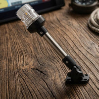 Anchor Light with Base White Boat Light with Adjustable Bracket Waterproof for Night Navigation