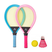 2 Pieces Non-Slip Kids Tennis Racket Set Large Tennis Racket Toy Lightweight Racquet Sturdy for Children
