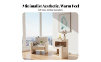 Formaldehydewithstraight from formaldehyde 3-Tier Curved Stand Space-Saving Nightstand Modern Design Side Table Multi-Functional for Apartment Dwellers, Students, Homeowners, Bedroom, Living Room, Office