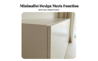 Surfacemounted TV Stand Nordic and Design Handleless Surfacemounted Cabinet Space-Saving Electronics Center for Minimalism Aficionados, Homeowners