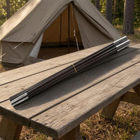 2 Pieces Silver Metal Ferrules 4 M Tent Pole Set Lightweight Fiberglass Tent Poles for Camping