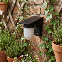 Frosted Light Spreader Wireless Control Solar Wall Light Solar Wall Light for Garden, Courtyard, Doorway