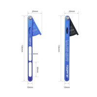 Chain Wear Gauge Aluminum Alloy Cycle Chain Wear Tool Anodized Metal Steel for Workshop