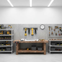Wall Mount Drill Holder Space-Saving Sturdy Duty Drill Holder Electric Tool Organizer Shelf Upgraded Design for Workshop