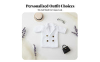 1/12 Scale Doll Coat Finely Sewn 1/12 Scale Doll Clothes Fine Workmanship Miniature Trench Coat for Hobbyists