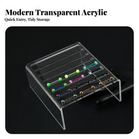 Transparent Body Jewelry Holder Photography Prop Clear Piercing Display Rack Versatile Storage Ear Post Holder for Women, Girls, Retail Store, Dresser