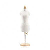 Teaching Dress Metal Support Rod Fashion Display Wooden Base Crafting Supply for Tailors