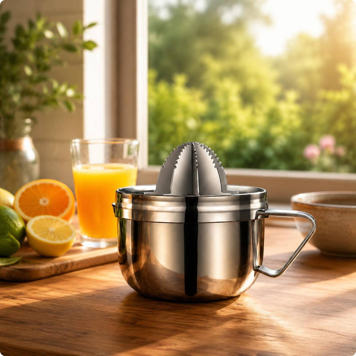 Stainless Steel Lemon Juicer Food Grade Orange Juice Press Heavy Duty Handheld Fruit Press