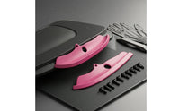 Sleek Bumper Lip Corner Guard Curved Front Bumper Lip Guard Mounting Holes Splitter Protector Trim Black Hardware
