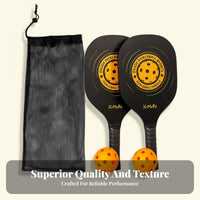 Pickleball Paddle Set Portable Pickleball Set with Bag Sports Equipment Sturdy Comfortable Grip for Students, Gym