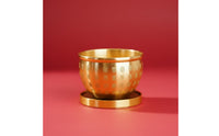 Hundred Blessings Copper Blessing Vessel Fortune Symbol Brass Treasure Basin Auspicious Feng Shui Treasure Bowl for Business Owners, Home Entrance