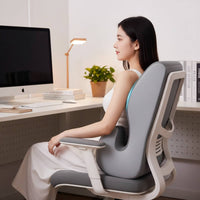 Breathable Contoured Memory Foam Pillow Multi-Functional Bed Lounging Pillow Adjustable Headrest Face down Support Cushion for Students, Readers, Dorm Room, Floor