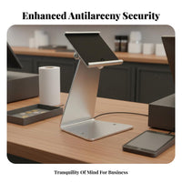 Locking Mechanism Anti-Theft Tablet Kiosk Commercial Grade Anti-Theft Countertop Kiosk Universal Compatibility Point of Sale Hardware Adjustable Viewing Angle for Restaurant Owners, Exhibitors, Checkout Counter, Retail Outlet, Reception Desk