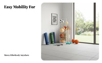 Exercise Mat and Ball Holder Heavy Duty Rolling Exercise Accessories Rack Space Saving Design Rolling Exercise Accessories Organizer for Families