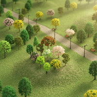 DIY Project Kit Miniature Model Trees Realistic Appearance Architectural Model Trees Handmade Miniature Scene Tree Set Assorted Styles for Architects, Students