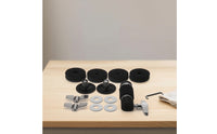 13 Pieces Replacement Hi-Hat Clutch Kit Knurled Hi-Hat Clutch with Felts Standard Cymbal Felt Sturdy for Drummers, Stage, Rehearsal Rooms, Practice Rigs