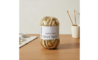 Glittery T-Shirt Yarn Washable Leather Look T-Shirt Yarn Resistant Glittery Material Strip for Home Decor Projects