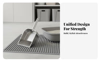 Easy to Clean Cat Litter Scoop Efficient Sifting Stainless Steel Poop Scooper Long-Lasting