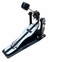 Floor-Mounted Kick Drum Pedal with Adjustable Beater Compact Bass Drum Pedal with Chain Drive Heavy-Duty Sturdy for Drummers, Beginners, Practice Rooms, Rehearsal Areas