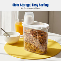 Grain Storage Container, Food Grade Airtight Leakproof Cereal Box, Kitchen Pantry Organizer, Household Sealed Canister