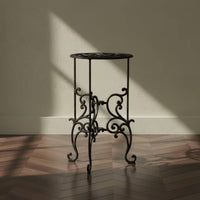 Metal Plant Stand Weather Resistant Plant Stand with Scrolling Legs Sturdy Iron Flower Pot Holder for Balcony, Garden
