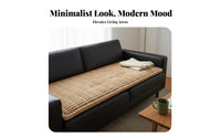 Thick Material Fluffy Single-Piece Sofa Mat Non-Slip Backing Seat Cushion Machine Washable Couch Protector Skin-Friendly for Homeowners, Families, Pet Owners, Winter, Living Room, Bay Window, Office