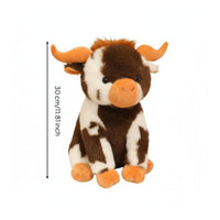 Sitting Cow Stuffed Gift Idea Cow Toy Materials Calf Stuffed Animal for Rest Time