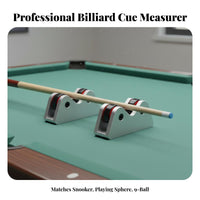 2 Pieces Double-Wheel Design Cue Shaft Concentricity Tester Long-Lasting Alloy Construction Billiard Cue Straightness Checker Effortless