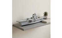 Static Aircraft Carrier Model Pre-Assembled Aircraft Carrier with Planes Desktop for Display Shelf, Bedroom Decor