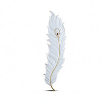 Feather Wall Sconce Dimmable Feather Wall Light Elegant for Hallway