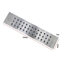 Tungsten Carbide Draw Plate Rectangular Wire Drawing Plate Drawplate Brushed Silver Jewelry Tool Smooth for Jewelers