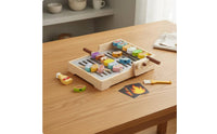 Wooden Barbecue Playset Educational Wooden Barbecue Play Set Realistic Design Grill Toy for Playroom, Kindergarten