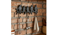 Bird Hook Rack Rustic Bird Coat Hook Rack Cast Iron Key Holder Nature-Inspired Hardware Heavy Duty for Homeowners, Entryway
