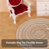 Realistic Intricate Miniature Rug Scene Prop Dollhouse Carpet Authentic Design for Hobbyists, Artisan S, Model Display, Miniature Scene S