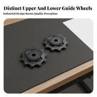 2 Pieces Rear Derailleur Pulley Wheels Lightweight Rear Derailleur Pulley Hard-Wearing Guide Wheel Set for Mountain Bikers, DIY Enthusiasts