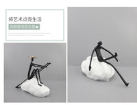 Modern Minimalist Rowing Figure Sculpture Art Decoration for Home