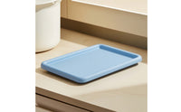 Pet Feeding Tray Low-Height Tray with Raised Rim Food Mat Flat Wide for Pets, Floor, Home