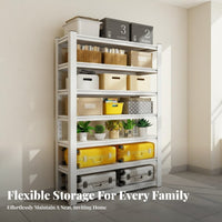 Adjustable Metal Storage Rack Sturdy Construction Multi-Tier Metal Storage Rack High Load Capacity Adjustable Steel Shelving Unit for Balcony, Kitchen