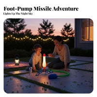 Luminous Stomp Launcher Er No Batteries Needed Air Powered Launcher Toy Adjustable Angle for Children, Boys, Outdoor, Backyard, Park