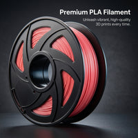 PLA Filament 1.75mm 1kg Spool for 3D Printer, High Speed FDM Red Color, Toughness for Beginners