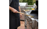 Wooden Handle Copper Wire Brush Screwdriver Included Pizza Brush Hanging Loop Cleaning Tool Narrow Head for Barbecue