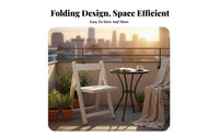 Foldable Design Collapsible Dining Chair Space-Saving Upholstered Folding Chair Compact Storage Portable Seating No Assembly Required for Apartment Dwellers, Homeowners, Small Areas, Outdoor, Office, Balcony