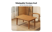 Floor mat table, foldable bamboo low tea table, Japanese style coffee table for balcony