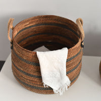 Woven Rattan Banana Rope Large Capacity Storage Basket
