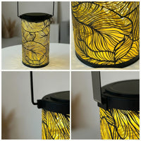 Solar Hanging Lantern Decorative Solar Lantern Lights Cylindrical for Patio