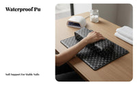 Manicure Hand Rest Set Soft & Comfortable Nail Armrest Pillow and Mat Easy to Clean Manicure Hand Rest for Manicurists, Beauty School, Spas, Travel