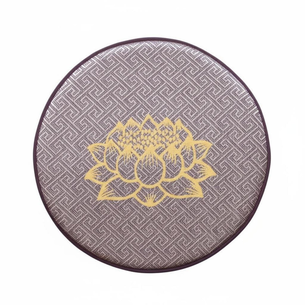 Breathable Lotus Meditation Mat Lightweight Anti-Slip Floor Cushion Easy to Carry for Outdoor